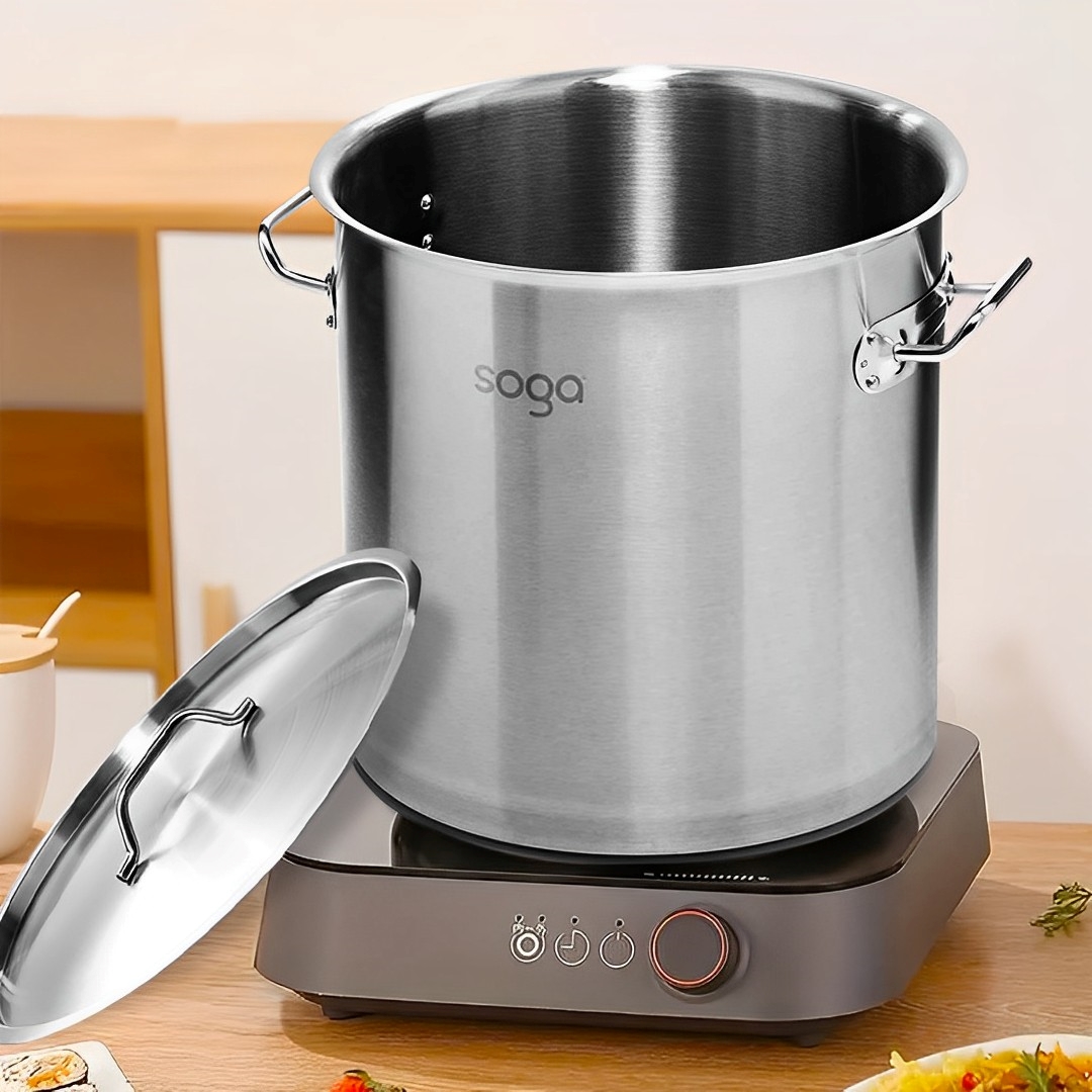 SOGA 130L stainless steel stockpot